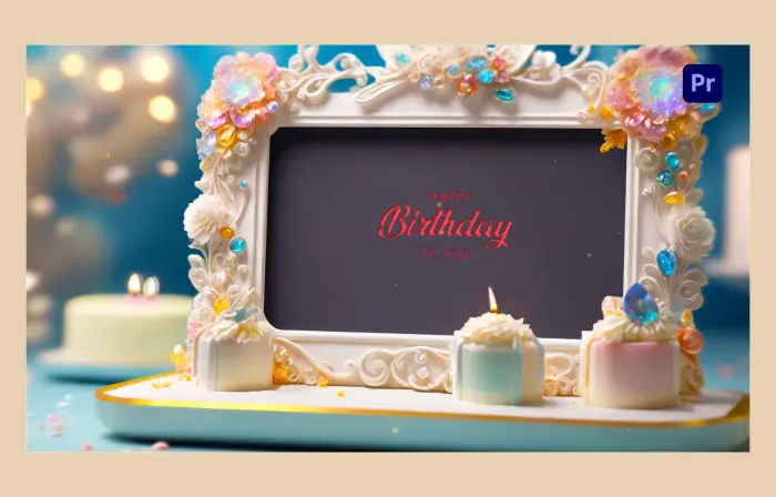 Beautiful 3D Birthday Frame Invitation Slideshow